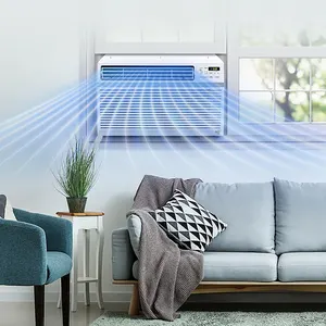 Pendingin udara Wi-Fi pintar BTU 8,000 murah, jendela kontrol sentuh