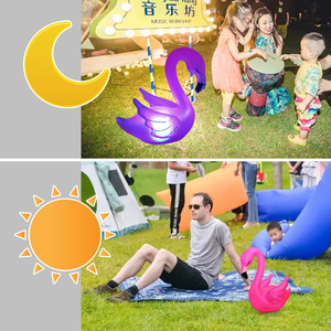 Inflatable Flamingo Pool Light LED Waterproof PVC 52x42cm For Swimming Pool Decor - Product Image 4