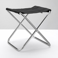 Tabouret pliant portable en alliage d'aluminium respirant, ultra-léger et compact, idéal pour le camping et la pêche, avec fonction de réglage de la hauteur.