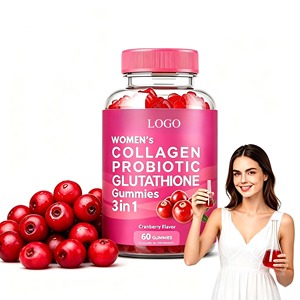 Gummies 3-en-1 pour femmes sous marque privée : Collagène, Probiotiques et Vitamines – Complément Naturel pour la Peau, le Métabolisme et la Santé Intestinale - Product Image 1