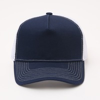 Gorra Trucker de Espuma Personalizada con Cinco Paneles, Malla y Cierre Ajustable, Parche Bordado, Moda, Ciclismo al Aire Libre, Playa, Transpirable e Impermeable