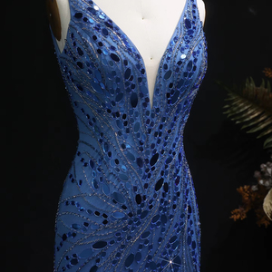 Jancember lsz066 ĐầM Dạ HộI Dự TiệC Nàng Tiên Cá hở khe hở dây mảnh gợi cảm - Product Image 3