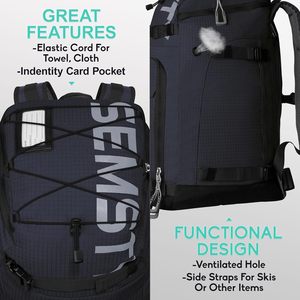 Free samples Custom Helmet Goggles Gloves Skis Snowboard Boot Bag <b>Large</b> Capacity Waterproof Ski Boot <b>Backpack</b> - Product Image 3