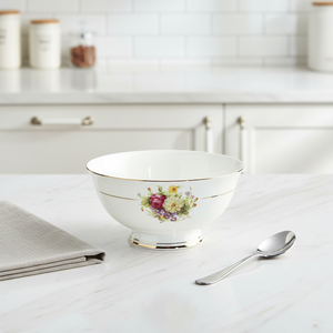 Lot de dix bols hauts de 4,5 pouces en porcelaine osseuse émaillée, série Saison de la Course, pour la vente en gros de pièces détachées de vaisselle en céramique - Product Image 3