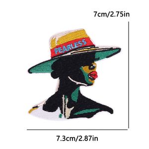 Parche Bordado Creativo Termoadhesivo de la Banda de Rock Rapero Kanye, Parche de Mujer Negra con Poder Femenino para Decoración DIY - Product Image 4