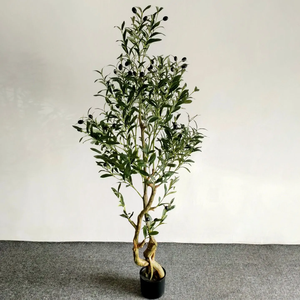 Arbre d'olivier artificiel moderne <span class=keywords><strong>en</strong></span> plastique, résistant aux UV, pour décoration intérieure, disponible <span class=keywords><strong>en</strong></span> 90 cm, 120 cm, 150 cm, 180 cm - Product Image 1
