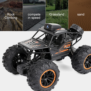 Voiture télécommandée électrique 4x4 Albassa à l'échelle 1:18 avec application de contrôle à distance, caméra HD 720p, chargeur inclus - Jouet pour enfants intérieur/extérieur - Product Image 1