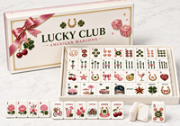 Tuiles de Mahjong Américain CHIVAN Lucky Club, thème Or Rose Porte-Bonheur, pour Jeu de Mahjong Familial, Cadeau de Club, Vente en Gros, OEM, ODM