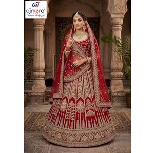 Lehenga de mariée moderne et élégant pour femme, tenue ethnique pour fête de mariage, réversible et à séchage rapide - Product Image 1