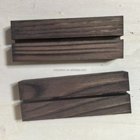 Porte-panneaux en bois de pin rustique en acrylique, couleur noyer, support de présentation de numéro de table en bois, porte-carte de place pour la vente au détail, mariage, fête