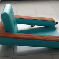 Plateforme flottante gonflable en PVC avec technologie Drop Stitch, île flottante, chaise de détente classique