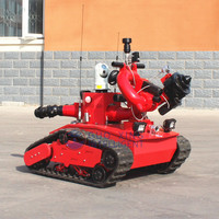 Robot de lutte contre l'incendie RC, extincteur, canon à eau 40L/S, portée 65M, équipement de sauvetage incendie RXR-M40D-880T
