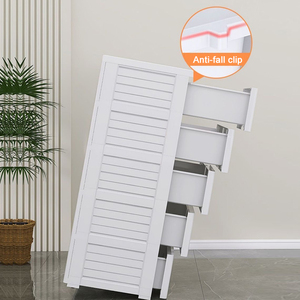 Armoire de <span class=keywords><strong>rangement</strong></span> pour bébé en plastique coloré de qualité PP, bon marché, pour vêtements, placard en plastique - Product Image 2