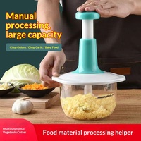 Handmatige multifunctionele keukenhulp: vleesmolen, groentesnijder, voor vlees, peper, knoflook.
