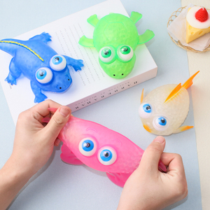 Balle anti-stress en TPR, jouets fantaisie, jouets de farces, logo imprimé, grenouille remplie de billes d'eau, jouets écologiques en TPR pour enfants, cadeau, jouets animaux marins - Product Image 4