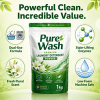 Fabricant OEM/ODM de poudre à lessiver de haute qualité, poudre de savon écologique/200g/500g/1kg/5kg/10kg/25kg