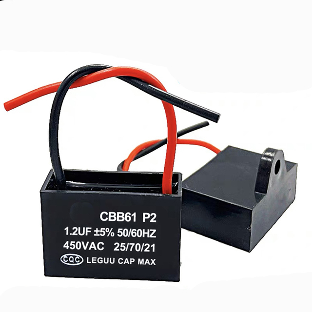 Lorida Manufacturer CBB61 1.2UF 450V 2.5Uf 450V Standard 5Uf 450Vac Motor Wall Ceiling Fan Speed Fan Capacitor 3.5Uf