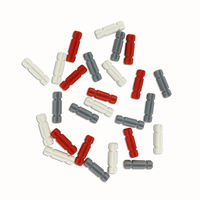 Axe cranté robuste en ABS, 2 pièces, multicolores, très demandées, blocs de construction MOC, pièces de rechange mécaniques pour modèles DIY NO.32062