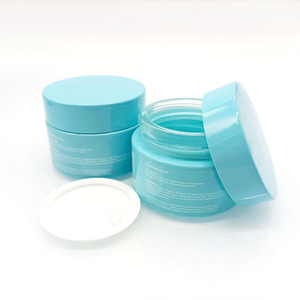 Luxury Contenant Cosmetique <b>Sunscreen</b> Face Cream Jar Cosmetic Packaging Amber Cosmetic Glass Jar With Lid - Product Image 5