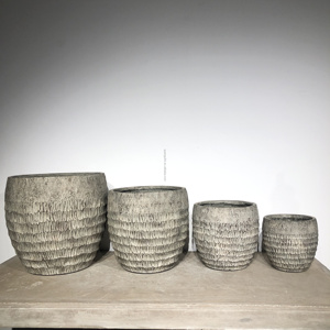 กระถางปลูกต้นไม้ทรงสูงทำจากปูนธรรมชาติ สไตล์วินเทจ เป็นมิตรกับสิ่งแวดล้อม ทนทานต่อการกัดกร่อน เหมาะสำหรับใช้ในสวนกลางแจ้ง - Product Image 3