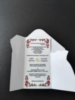 Neueste Designs Königliche Braut und Bräutigam Hochzeitseinladungskarte