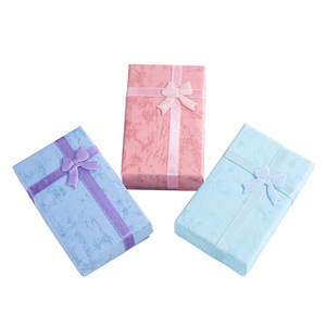 5*8cm Simple Boîte À Bijoux Creative Arc Exquis Emballage Boîte Boucles D'oreilles Collier Bijoux Boîte-Cadeau - Product Image 3