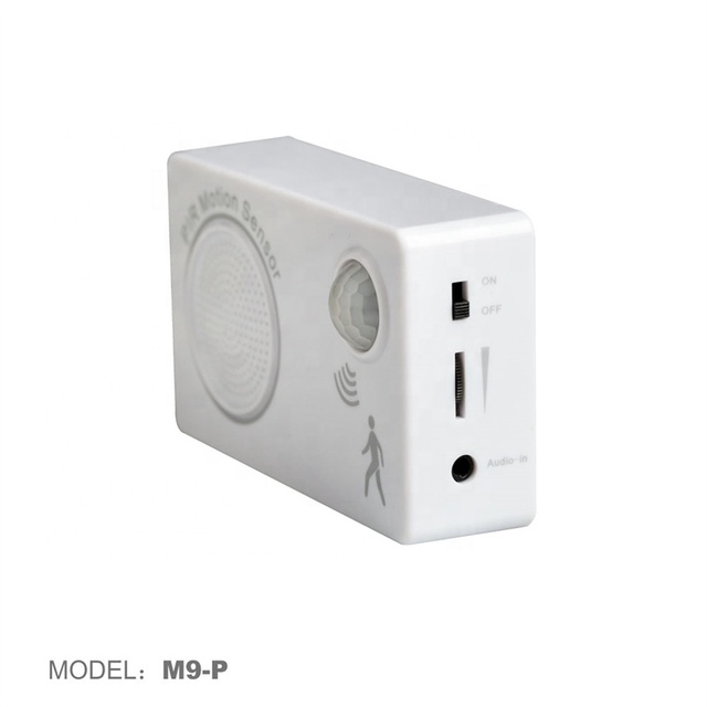 Plastic Battery Operated Pir Motion Sensor Motion Activated Sound Device with Mini Infrared Sensor and Speaker