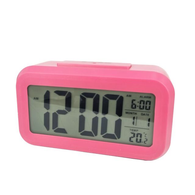 OEM ODM Wholesale Smart Digital Alarm Clock Large LCD Display With Night Light Snooze Function High Quality Desk Clock