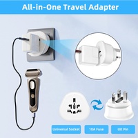 Worldplug 10A Cuivre Prise murale internationale 3 broches Type G Adaptateur de voyage universel UK Worldwide Conversion Power Plug Adapter
