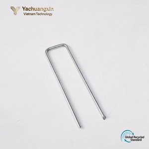 YCX Horticultural U-Shaped Nail for Greenhouse Weeding Cloth Insect Proof Net Fixing with Gasket Industrial Grade <b>Metal</b> <b>Tent</b> <b>Peg</b> - Product Image 5