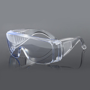 Safety Goggles Pc Lens Uv400 Protection Outdoor Sports Cycling Dust Proof <b>Large</b> <b>Frame</b> Clear Transparent - Product Image 1