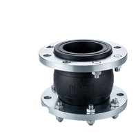 Isolateur de vibrations à joint flexible en caoutchouc KXT-16C DN100 avec bride en acier au carbone galvanisé pour raccord de tuyauterie industriel CVC et eau