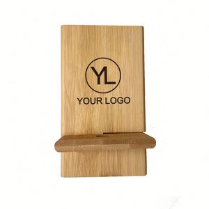 Soporte de Bambú Desmontable para Teléfono Móvil con Logotipo Personalizado, Ecológico y Promocional, con Orificio de Carga - Product Image 3