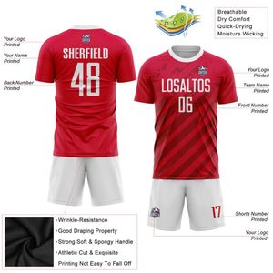 Nuevo Conjunto de Uniforme de Fútbol con Rayas Diagonales, Camiseta de Manga Corta, Ropa Deportiva Transpirable para Entrenamiento y Partido - Product Image 5