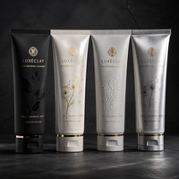 Tube cosmétique en plastique personnalisé avec logo, crème pour les mains, lotion pour le corps, tube avec bouchon à vis, sérigraphie pour les soins de la peau et les masques faciaux