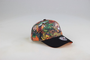 Casquette de baseball BSCI Houda Sporty Common Custom Twill avec impression numérique en relief, motif lettres, polyester/coton, boucle métallique, quatre points - Product Image 3