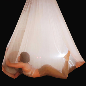 Hamaca aérea de 8m para <span class=keywords><strong>yoga</strong></span>, tela transparente, seda aérea, Red de elasticidad, Columpio de <span class=keywords><strong>yoga</strong></span>, cinturón elástico para gimnasio, estudio de <span class=keywords><strong>yoga</strong></span> interior - Product Image 6