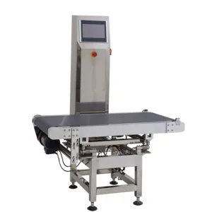 वजन परीक्षक पैकेजिंग मशीन के लिए CE प्रमाण पत्र के साथ कन्वेयर बेल्ट जाँच तुला वजन का पता लगाने के लिए गत्ते का डिब्बा भारी उत्पादों