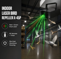 Répulsif à oiseaux automatique au laser, imperméable, pour extérieur, aéroport, terres agricoles, verger, parc industriel