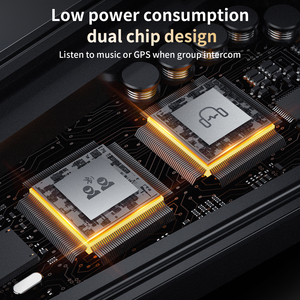 FX8 Pro helm interkom nirkabel Universal Bluetooth, headphone sepeda motor helm pencampur kualitas tinggi helm interkom nirkabel Universal Bluetooth 10 pengendara - Product Image 2