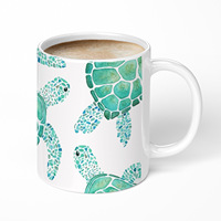 Tortue de mer tasses Fine décoratif Animal Art vin tasses artiste café Mugen cuisine maison décalcomanie ami cadeaux lait tortue verres