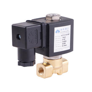 Válvula Solenoide de Latón Pequeña Yuyao Yongchuang YCTT11, 2 Vías, 2 Posiciones, Acción Directa, Normalmente Cerrada, Alta Presión, Atomización de Agua - Product Image 1