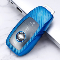 Étui de protection souple en TPU pour clé de voiture en fibre de carbone, compatible avec les clés intelligentes de voiture Mercedes-Benz Classes A, B, C, E, G, K, R, S et AMG