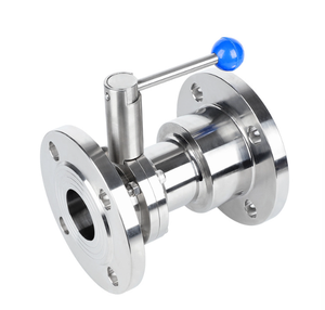 Cấp Thực Phẩm Thép Không Gỉ 304 316L Vệ Sinh Hướng Dẫn Sử Dụng Một Mảnh Kiểm Tra Van Bướm - Product Image 1