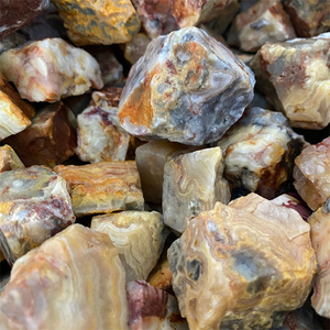 Piedras Preciosas Naturales al por Mayor, Cristales Crudos para Sanación, Ágata Loca en Bruto para Decoración del Hogar - Product Image 3