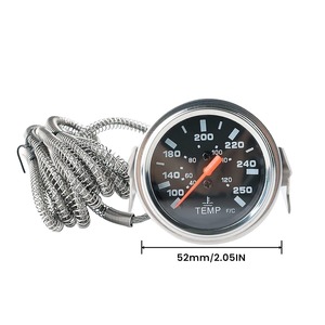 A 2 Inch <b>12V</b> <b>DC</b> Mechanical Digital Water Temp Gauge 52Mm for Excavator Tractor Diesel Engine Assembly MM433424 1.8M - Product Image 6