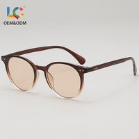 Lunettes de soleil en polycarbonate les plus vendues, polarisées UV400, fines, rétro, pour la rue, la plage, la mode quotidienne, légères