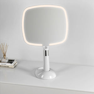 Cermin Tangan Led Layar Sentuh Pintar Persegi Cermin Genggam Logo Kustom untuk Makeup - Product Image 1