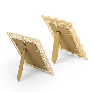 Xh nhà máy thủ công hiện đại tối giản nhựa wicker khung hình cho trang trí nội thất rattantabletop hiển thị khung ảnh - Product Image 3