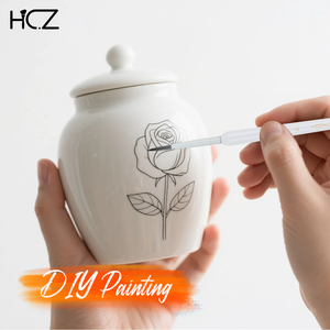 Ensemble de pinceaux de précision ronds pour artistes, en nylon, avec manche en acrylique blanc, pour la peinture artistique, marque privée - Product Image 5